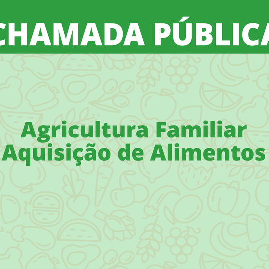 #25773 IFRN divulga chamadas públicas para aquisição de gêneros alimentícios