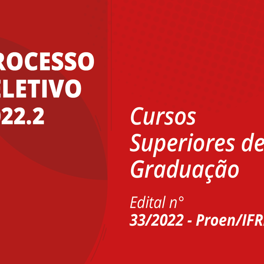 #25797 Publicado edital de processo seletivo para cursos de Graduação
