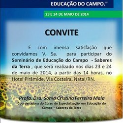 #25940 Campus João Câmara promove Seminário de Educação do Campo - Saberes da Terra