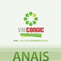 #26013 Anais do VIII Congic estão disponíveis para download
