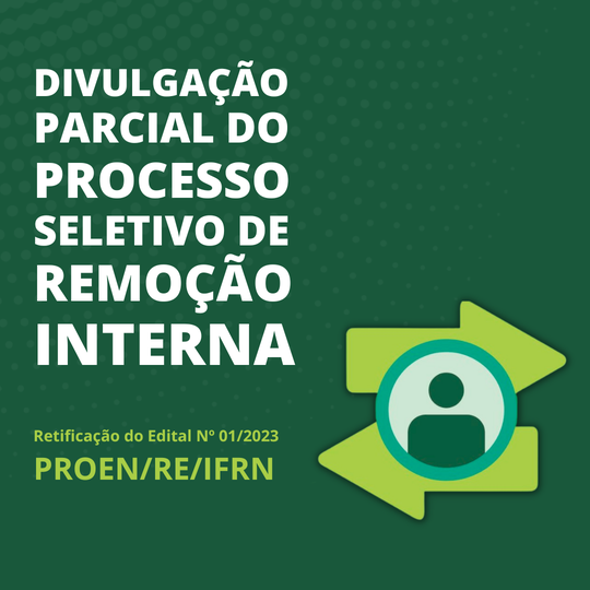 #26229 IFRN divulga retificação de edital de remoção e resultado parcial do processo seletivo