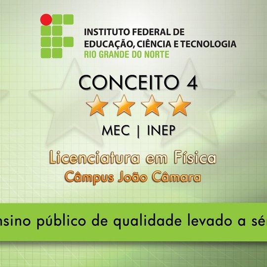 #26450 Curso do IFRN recebe Conceito 4 do MEC