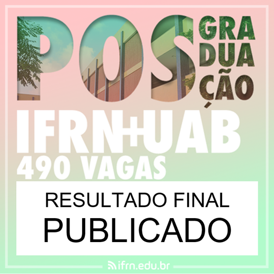 #26491 Especializações EaD: resultados finais estão disponíveis