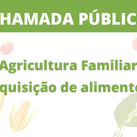 #26500 IFRN divulga chamadas públicas para aquisição de gêneros alimentícios