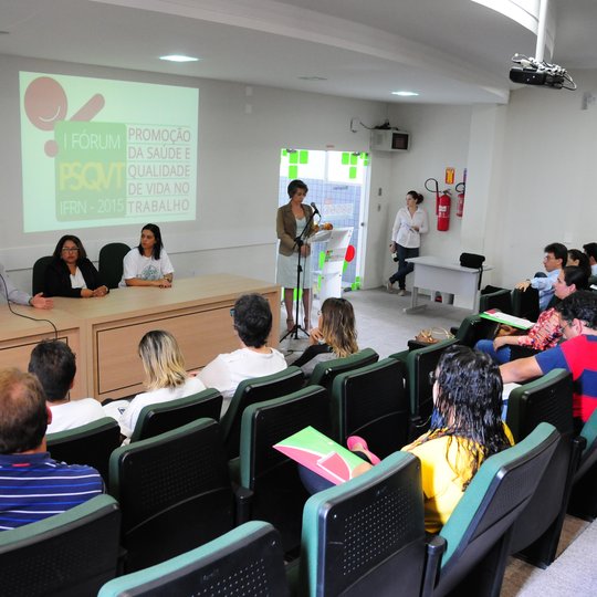 #26666 IFRN promove I Fórum de Promoção à Saúde e Qualidade de Vida no Trabalho