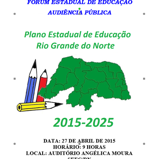 #26798 Convocada audiência pública para discussão do Plano Estadual de Educação