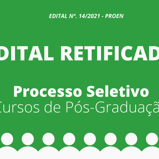 #27183 IFRN divulga retificação do processo seletivo para pós-graduação lato sensu