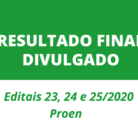 #27544 Divulgados os resultados finais