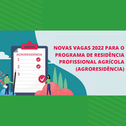#27596 Abertas novas vagas para o Programa AgroResidência