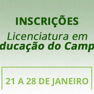 #27681 IFRN divulga inscrições para Licenciatura em Educação do Campo