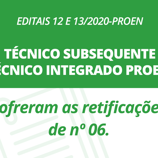 #27749 Coordenação de Acesso Discente altera editais nº 12 e nº 13/2020
