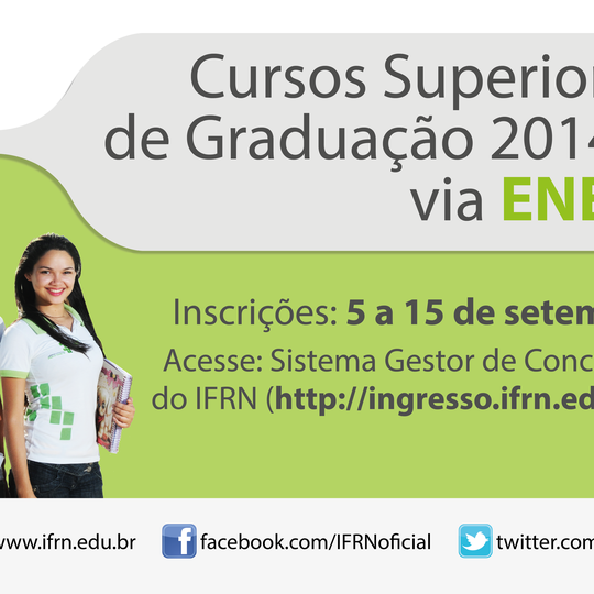 #27825 Retificado edital para os cursos superiores de graduação via ENEM