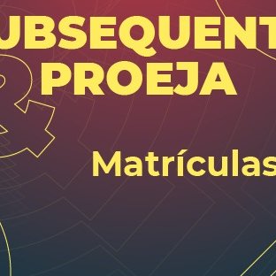 #28279 Subsequente e Proeja: Pré-matrícula começa nesta quinta-feira (10)
