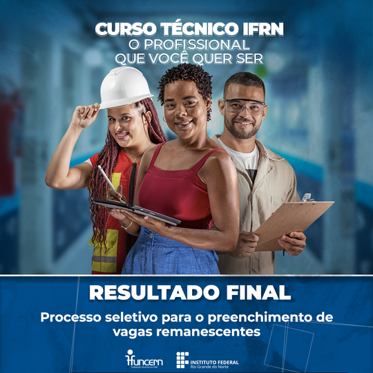 #28375 Divulgado resultado final para preenchimento de vagas remanescentes