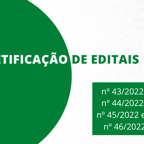 #28383 Publicadas retificações em editais para cursos na modalidade Ensino a Distância