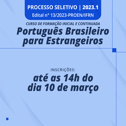 #28500 Abertas inscrições para cursos de Português Brasileiro para Estrangeiros