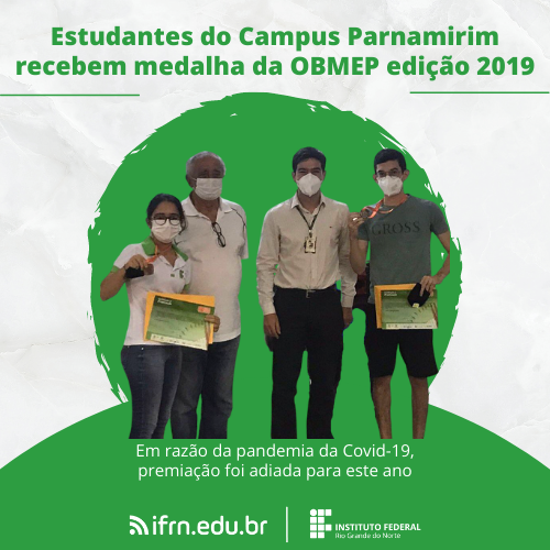 #28575 Estudantes recebem medalhas da OBMEP 2019