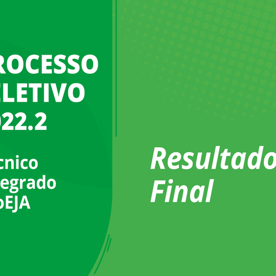 #28629 Divulgada lista de aprovados no curso integrado em Edificações na modalidade ProEJA