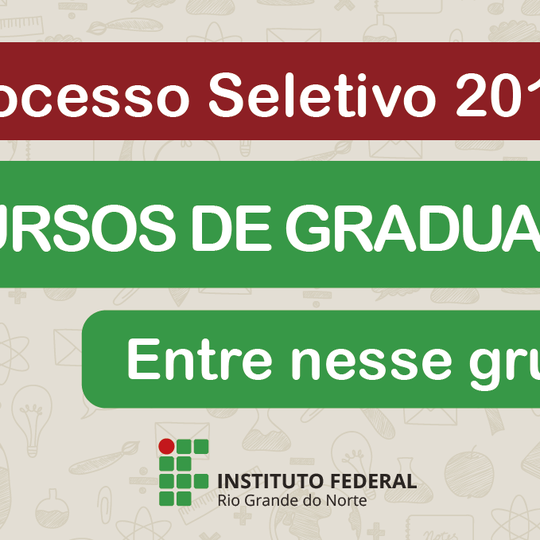 #28701 IFRN abre inscrições às 14h desta segunda (22) para cursos de graduação 