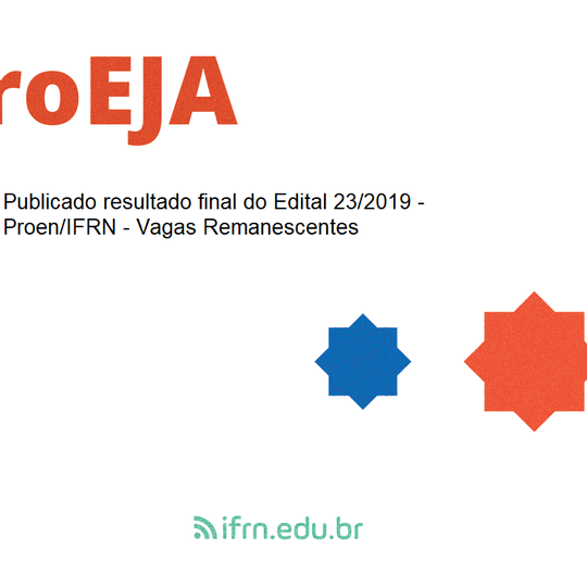 #28706 Publicado resultado final para curso Técnico em Edificações - ProEJA