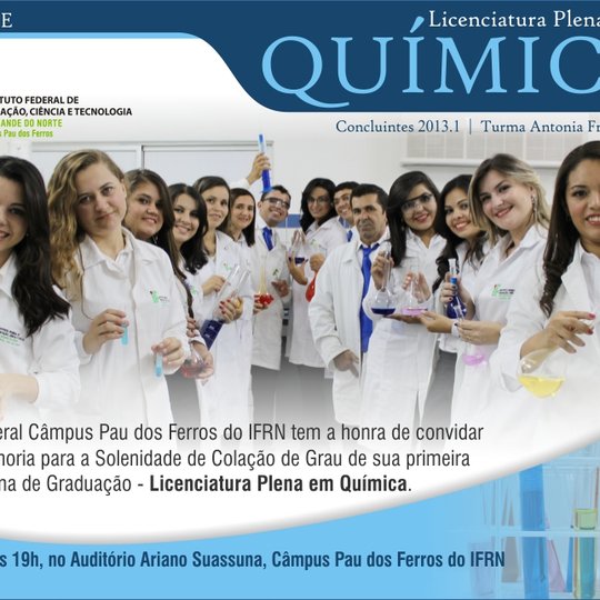 #28880 Câmpus Pau dos Ferros forma 1° turma de Licenciatura Plena em Química