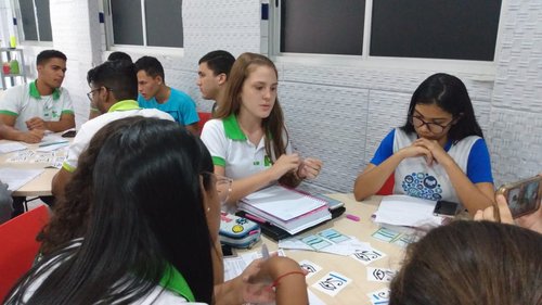 Argument(ação), jogo criado por Patrícia, reuniu 115 alunos dos 3ºs anos do Campus Nova Cruz