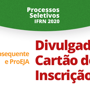 #29446 Cartões de inscrição estão disponíveis na Área do Candidato