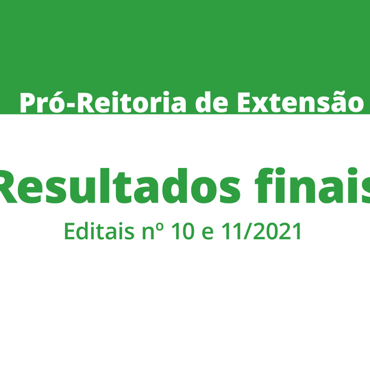 #29498 Programa de Apoio Institucional à Extensão: divulgados resultados finais
