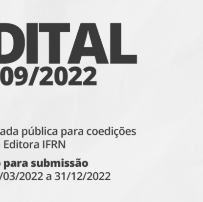#29666 Editora IFRN lança chamada para coedições