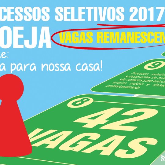 #29766 Publicado edital para ocupação das vagas remanescente do ProEJA