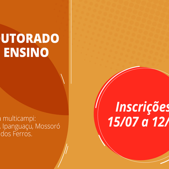 #29774 IFRN oferta 12 vagas para Doutorado em Ensino