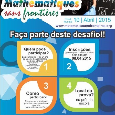 #29991 Abertas inscrições para a Olimpíada Internacional Matemática Sem Fronteira 