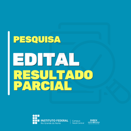 Edital Pesquisa - Resultado Parcial