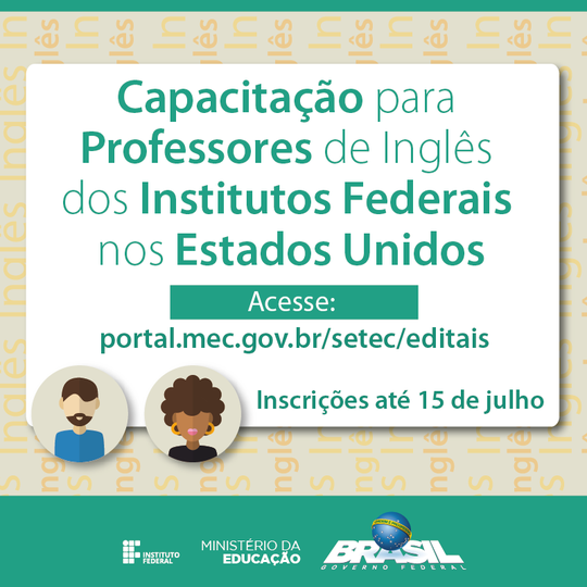 #30088 Abertas inscrições para capacitação de professores de Inglês nos EUA
