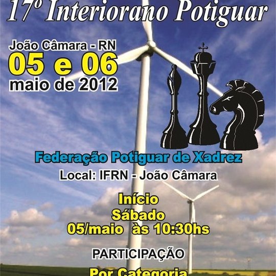 #30136 Abertas as inscrições para o 17º Campeonato Interiorano de Xadrez