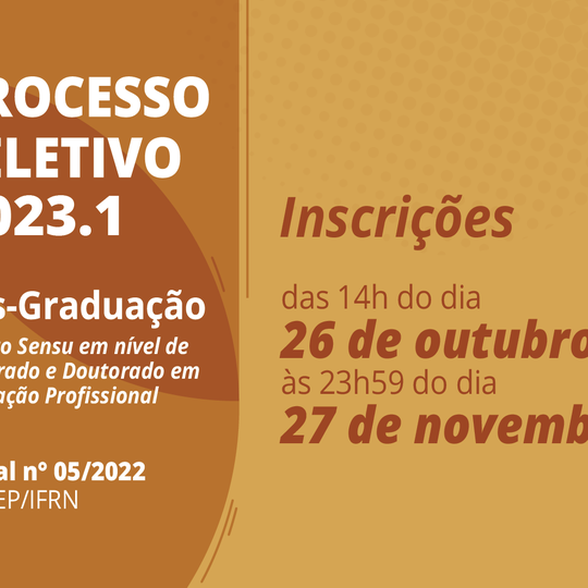 #30501 Publicado edital de processo seletivo para cursos de Mestrado e Doutorado