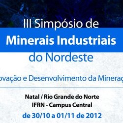 #30505 Inscrições abertas para Simpósio de Minerais Industriais