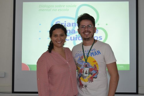 Cíntia Gouveia e Cássio Martins, psicólogos do IFRN