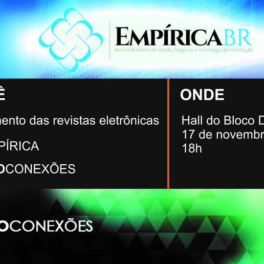 #30654 IFRN lança novas edições das revistas Empírica BR e Geoconexões