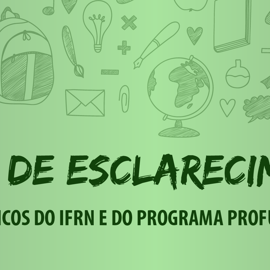 #30705 Divulgação do resultado final da seleção dos cursos subsequente e profuncionário foi prorrogada