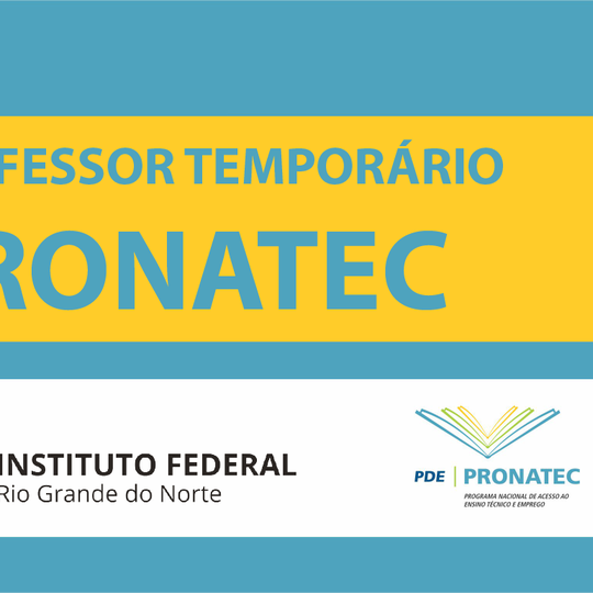 #30777 Retificado edital de seleção para professores do Pronatec