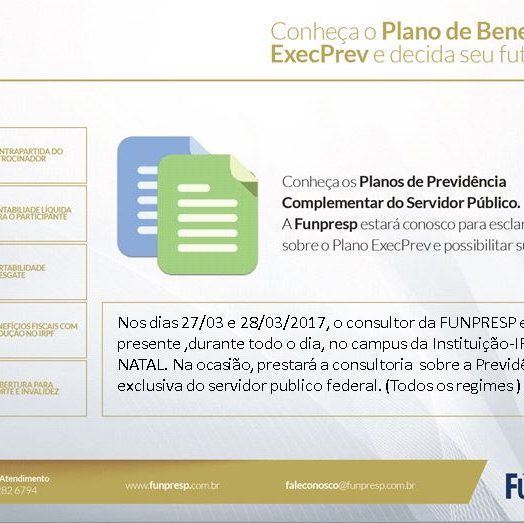 #30850 IFRN realiza evento sobre Previdência Complementar