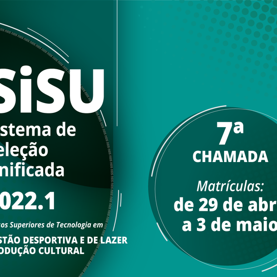 #31322 Divulgada 7ª chamada dos Cursos de Produção Cultural e Gestão Desportiva e de Lazer