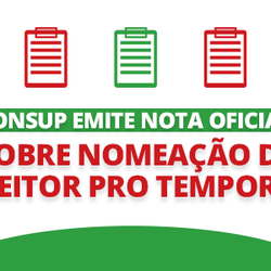 #31390 Consup emite nota oficial sobre nomeação de reitor pro Tempore