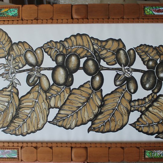 #31442 Artista expõe pinturas feitas com café na galeria do IFRN Cidade Alta