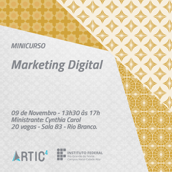 #31614 Curso de Multimídia promove minicurso gratuito de Marketing Digital na Artic