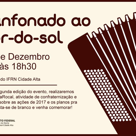 #32058 Segunda edição do Sanfonado ao Pôr-do-sol acontece nesta quinta-feira (21)