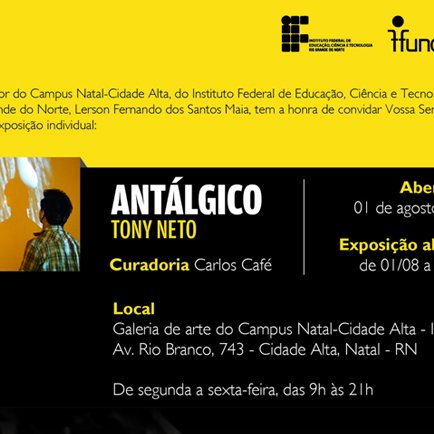 #32376 Vídeoinstalação Antálgico, do artista Tony Neto 