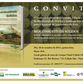 #32477 Biocombustíveis Sólidos é tema de livro editado pelo IFRN e Embrapa Solos