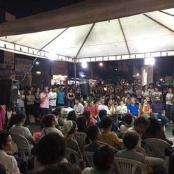 #32550 Conselho Escolar discute bloqueio orçamentário na calçada da Unidade Rio Branco